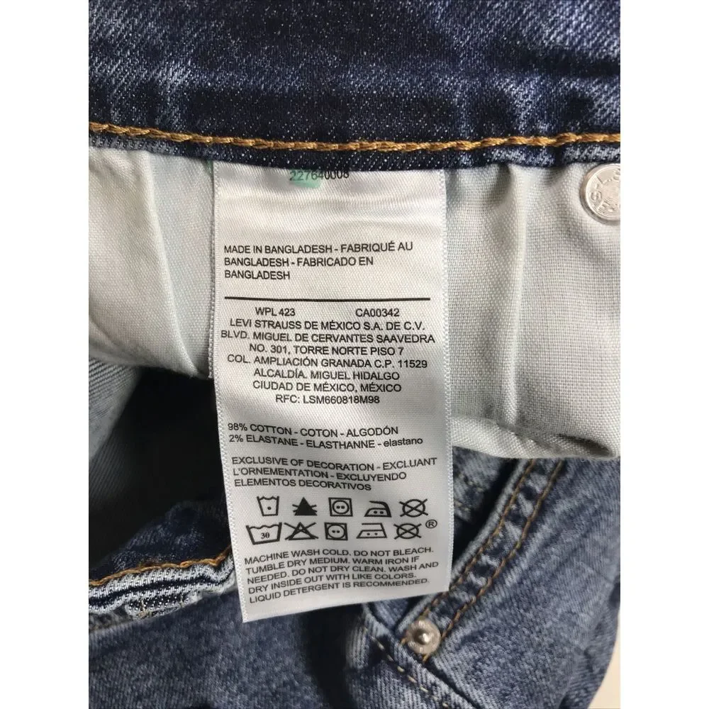 NEW Denizen by Levis Women's Medium Wash High Rise Denim Shorts - 6 - Picture 4 of 4